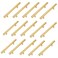 Kitmose 15 Pack Cabinet Pulls Brushed Gold Stainless Steel T Bar Pull Handles for Furniture Kitchen Cabinet Cupboard Drawer Door Handle Pull Knobs Overall Length 6 Hole Center 334