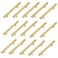 Kitmose 15 Pack Cabinet Pulls Brushed Gold Stainless Steel T Bar Pull Handles for Furniture Kitchen Cabinet Cupboard Drawer Door Handle Pull Knobs Overall Length 6 Hole Center 334