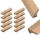 Tsnamay 10Pcs 484 Wood Solid Furniture Pulls Handles Painted Smoothly Wooden Handles Cupboard Closet Drawer Handle PullHole Dis378
