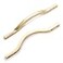 Goo-Ki GooKi Low Profile Brushed Brass Cabinet Pulls Double Hole Centers385 Zinc Alloy Handle for Drawer Cupboard Wardrobe6 Packed