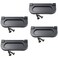 LC LICTOP 29 Inch Flush Pull Ring Handles 4 Pcs Hidden Recessed Furniture Grip Drawers Cabinet Flush Ring Sliding Door Pull Handle Metal Matt Black