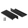 Peaha 10 Pack Black Cabinet Pulls Kitchen Handles 3 inch Aluminum Alloy Edge Finger Pull Dresser Drawer Handles