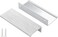 Peaha 10 Pack Kitchen Cabinet Handles 3 inch Brushed Nickel Pulls for Dresser Drawers Door Edge Finger Pull Hardware