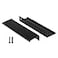 Peaha 10 Pack Kitchen Cabinet Handles 5 inch Black Pulls for Dresser Drawers Door Edge Finger Pull Aluminum Alloy Hardware