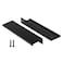 Peaha 10 Pack Kitchen Cabinet Handles 5 inch Black Pulls for Dresser Drawers Door Edge Finger Pull Aluminum Alloy Hardware