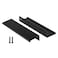 Peaha 10 Pack Kitchen Cabinet Handles 5 inch Black Pulls for Dresser Drawers Door Edge Finger Pull Aluminum Alloy Hardware