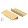 Peaha 10 Pack 3 Inch Gold Cabinet Pulls Kitchen Cabinet Handles Edge Finger Pulls for Cabinets Matte Gold Hardware for Dresser Drawers