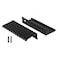 Peaha 25 Pack Black Cabinet Pulls Kitchen Handles Aluminum Alloy Edge Finger Pull 76mm3in Hole Center