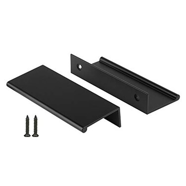 Peaha Edge Pulls Kitchen Cabinet Handles Cabinet Pulls Finger Pulls Black 30 Pack 3in76mm