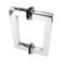 Top Hardware Stainless Steel 304 Grade Tubular Back to Back Shower Door Pull Handle 6Inch Square Mirror Chrome Finish SSSP152M