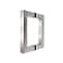 Top Hardware Stainless Steel 304 Grade Tubular Back to Back Shower Door Pull Handle 6Inch Square Brush Satin Finish SSSP152S