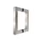 Top Hardware Stainless Steel 304 Grade Tubular Back to Back Shower Door Pull Handle 6Inch Square Brush Satin Finish SSSP152S