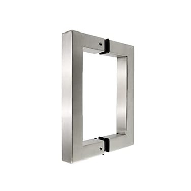 Top Hardware Stainless Steel 304 Grade Tubular Back to Back Shower Door Pull Handle 6Inch Square Brush Satin Finish SSSP152S