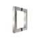 Top Hardware Stainless Steel 304 Grade Tubular Back to Back Shower Door Pull Handle 6Inch Square Brush Satin Finish SSSP152S