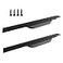 Hoopever 24 Inch Black Finger Edge Pull 2 Pack Cabinet Door Handles Aluminum Alloy Concealed Wardrobe Handle Hidden Invisible Furniture Long Strip Pull for Home Kitchen Bedroom Drawer Matte 600mm with