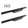 Hoopever 24 Inch Black Finger Edge Pull 2 Pack Cabinet Door Handles Aluminum Alloy Concealed Wardrobe Handle Hidden Invisible Furniture Long Strip Pull for Home Kitchen Bedroom Drawer Matte 600mm with