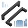 Ravinte Black Cabinet Pulls 5 Inch Square Kitchen Cabinet Handles Modern Hardware for Kitchen Cabinets Cupboard with Drill Mounting Template 20 Pack