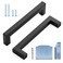 Ravinte Black Cabinet Pulls 5 Inch Square Kitchen Cabinet Handles Modern Hardware for Kitchen Cabinets Cupboard with Drill Mounting Template 20 Pack