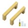 Ravinte Gold Cabinet Pulls Brushed Brass Kitchen Cabinet Handles Come with Screwdriver 3 in Hole Center 30 Pack
