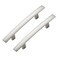 Ravinte Decor 30 Pack Cabinet Handles 3 Hole Center Curved Cabinet Pulls Brushed Nickel Drawer Pulls for Kitchen Cupboard Solid Hardware for Dresser Drawer Arch Hardware