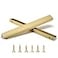 Satanga Edge Finger Pulls for cabinets Kitchen Invisible Hardware Concealed Drawer Pull Aluminum Hidden Door Long Handles Pack of 5 Modern Brushed Brass 1181 Overall Length Easy Installation