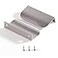 Satanga Edge Finger Pulls for cabinets Kitchen Concealed Drawer Pull Aluminum Hidden Back Mount Door Handle for Home Pack of 5 Modern Brushed Nickel 315 Overall Length Easy Installation