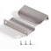 Satanga Edge Finger Pulls for cabinets Kitchen Concealed Drawer Pull Aluminum Hidden Back Mount Door Handle for Home Pack of 5 Modern Brushed Nickel 315 Overall Length Easy Installation
