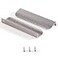 Satanga Edge Finger Pulls for cabinets Kitchen Invisible Hardware Drawer Pull Low Profile Dresser Bathroom Cupboard Furniture Handles Pack of 5 Modern Brushed Nickel 787 inch Easy Installation