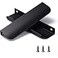 Satanga Edge Matt Black Finger Pull for cabinets Kitchen Concealed Drawer pulls Aluminum Door Handle for Home 5 Pack Modern Hole to Hole 5 Overall Length Easy Installation