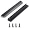 Satanga Edge Black Finger Pulls for cabinets Kitchen Invisible Hardware Concealed Drawer Pull Aluminum Flat Hidden Door Long Handles Pack of 10 Modern10 Suitable Board Thickness Below 1
