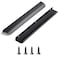 Satanga Edge Black Finger Pulls for cabinets Kitchen Invisible Hardware Concealed Drawer Pull Aluminum Flat Hidden Door Long Handles Pack of 10 Modern10 Suitable Board Thickness Below 1