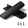 Satanga Edge Black Finger Pull for cabinets Kitchen Concealed Drawer pulls Aluminum Flat Hidden Back Mount Door Handle for Home 10 Pack Modern 6 Overall Length Easy Installation