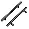 Home Expert 30 Pack 738 Matte Black Cabinet Pulls Stainless Steel Cabinet Handles 738 inch Length Matte Black Drawer Pulls 5 inch Hole Center Kitchen Drawer Pulls