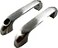 Harris Hardware 15499B Cast Stainless Steel Dual Sided Pull Set 2 Pulls and Fasteners for 1 in Door