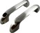 Harris Hardware 15499B Cast Stainless Steel Dual Sided Pull Set 2 Pulls and Fasteners for 1 in Door