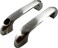 Harris Hardware 15499B Cast Stainless Steel Dual Sided Pull Set 2 Pulls and Fasteners for 1 in Door