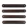 HideDrink Hide Drink Set of 4 Drawer Handles Durable Versatile Easy to Install with PreMade Holes Stylish Home Accessory DIY Full Grain Leather Handmade Bourbon Brown