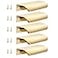 Malimali 5 Pack Dark Gold Edge Finger Pulls for Cabinets 315 Kitchen Drawer Handles Modern Aluminum Concealed Tab Pulls for Closet Door Brushed Dark Gold