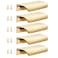Malimali 5 Pack Dark Gold Edge Finger Pulls for Cabinets 315 Kitchen Drawer Handles Modern Aluminum Concealed Tab Pulls for Closet Door Brushed Dark Gold