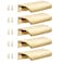 Malimali 5 Pack Dark Gold Edge Finger Pulls for Cabinets 315 Kitchen Drawer Handles Modern Aluminum Concealed Tab Pulls for Closet Door Brushed Dark Gold