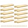 Malimali 10 Pack Gold Edge Finger Pulls for Cabinets 6 Kitchen Cabinet Pulls Handles Drawer Pulls Modern Aluminum Concealed Tab Pulls for Closet Door Brushed Brass
