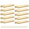 Malimali 10 Pack Gold Edge Finger Pulls for Cabinets 6 Kitchen Cabinet Pulls Handles Drawer Pulls Modern Aluminum Concealed Tab Pulls for Closet Door Brushed Brass