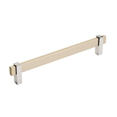 Amerock Cabinet Pull Silver ChampagnePolished Chrome 7916 inch 192 mm Center to Center Mulino 1 Pack Drawer Pull Drawer Handle Cabinet Hardware
