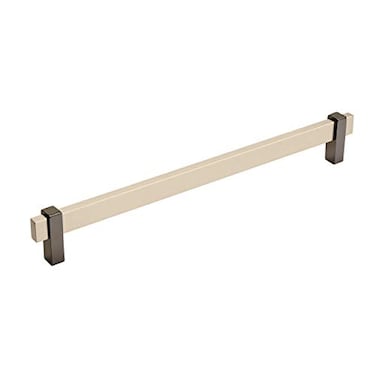 Amerock Cabinet Pull Silver ChampagneBlack Nickel 10116 inch 256 mm Center to Center Mulino 1 Pack Drawer Pull Drawer Handle Cabinet Hardware