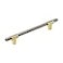 Amerock Cabinet Pull Brushed GoldBlack Chrome 6516 inch 160 mm Center to Center Urbanite 1 Pack Drawer Pull Drawer Handle Cabinet Hardware