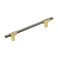 Amerock Cabinet Pull Brushed GoldBlack Chrome 6516 inch 160 mm Center to Center Urbanite 1 Pack Drawer Pull Drawer Handle Cabinet Hardware