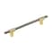 Amerock Cabinet Pull Brushed GoldBlack Chrome 6516 inch 160 mm Center to Center Urbanite 1 Pack Drawer Pull Drawer Handle Cabinet Hardware