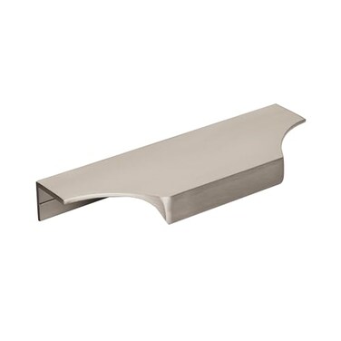 Amerock Cabinet Edge Pull Satin Nickel 4916 inch 116 mm Center to Center Extent 1 Pack Drawer Pull Drawer Handle Cabinet Hardware