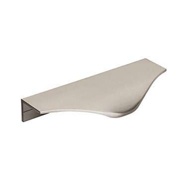 Amerock Cabinet Edge Pull Satin Nickel 4316 inch 106 mm Center to Center Aloft 1 Pack Drawer Pull Drawer Handle Cabinet Hardware