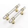 Haliwu 10 Pack Brushed Nickel Cabinet Pulls Cabinet Handles Brushed Nickel Barrel Kitchen Handles Gold Kitchen Hardware Pulls 334 inch Hole to Hole Center